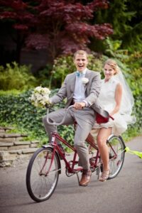 Two Person Push Wedding Bike
