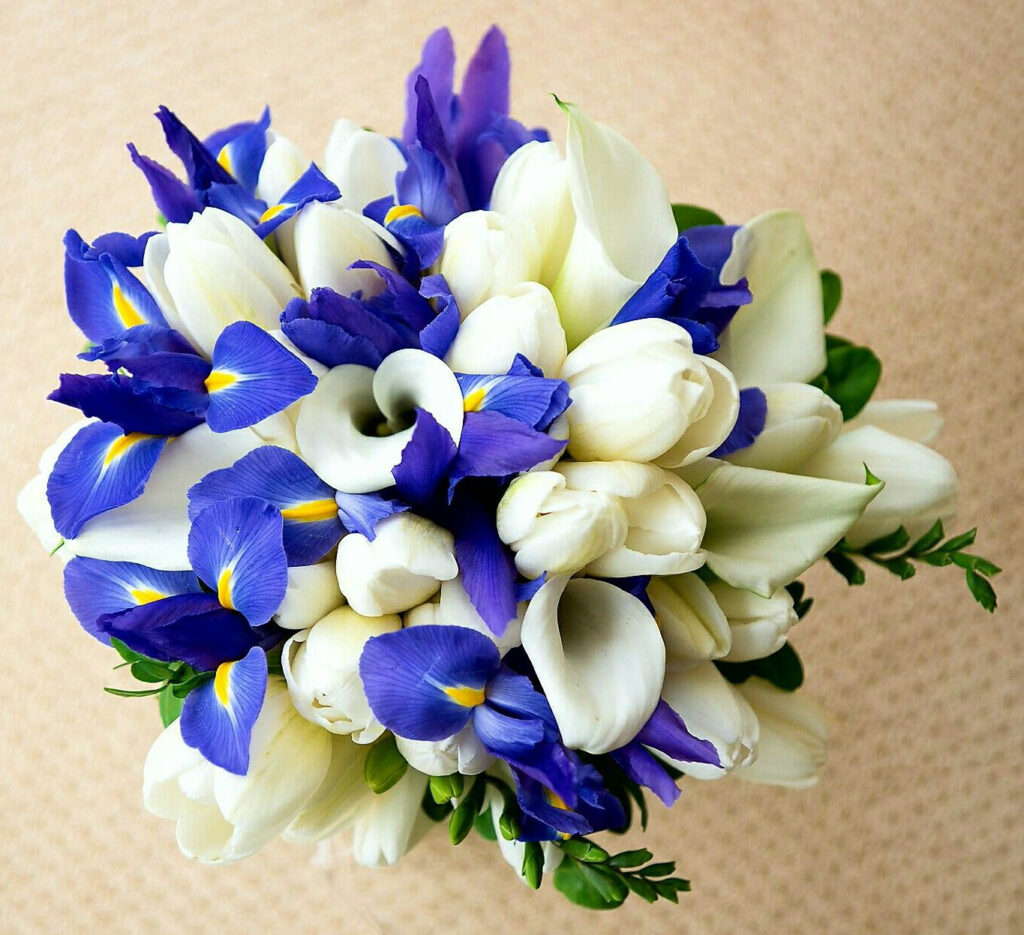 Ideas to Choose Iris Wedding Bouquet for Your Wedding 2
