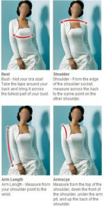Measure for Your Bridal Jacket or Mini Wraps