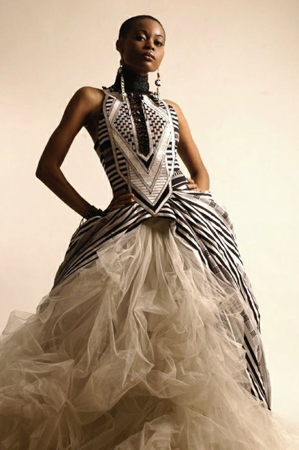 African Ethnic Wedding Dress