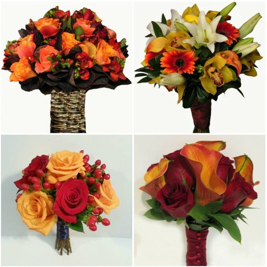 Dahlia Fall Wedding Bouquet Ideas