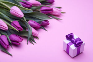 purple tulip gift